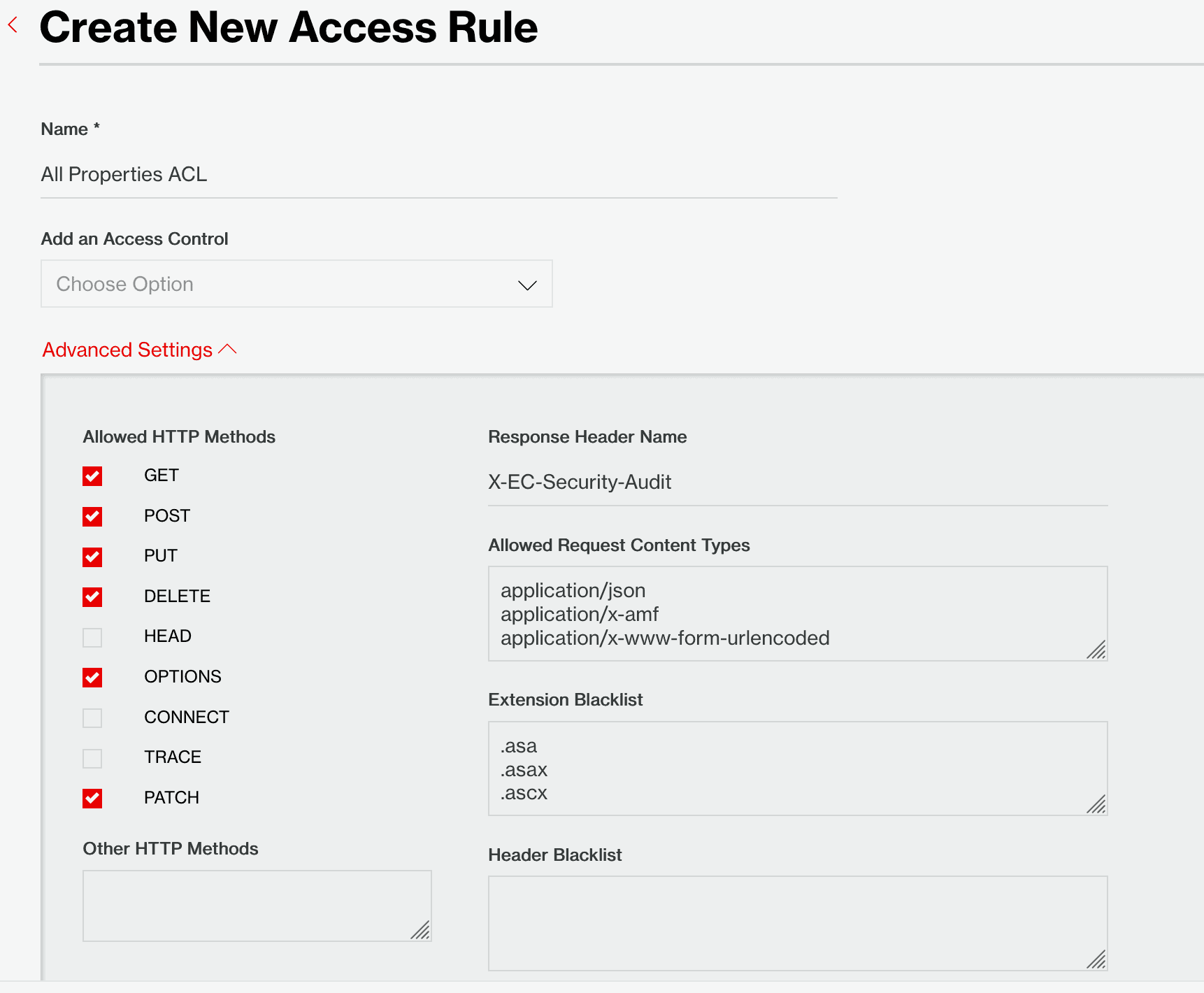 Figure 4 Create a new Access Rule
